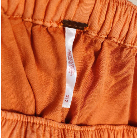 Free People To The Sky Parachute Pants Womens Sz M Pull-On Harem Lantern Comfort - Picture 3 of 16